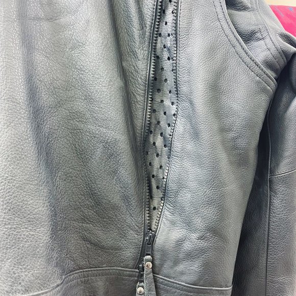 Harley Davidson Nevada Black Leather Moto Jacket (XL) Men's or Unisex - Picture 9 of 9
